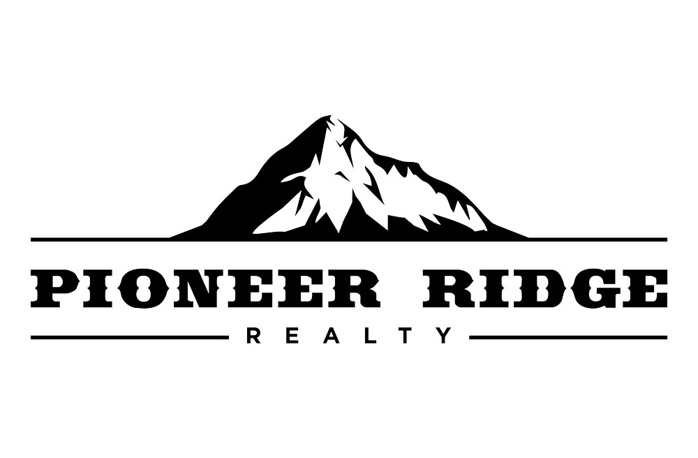 Pioneer Ridge Realty Logo Bold Print Design Studio