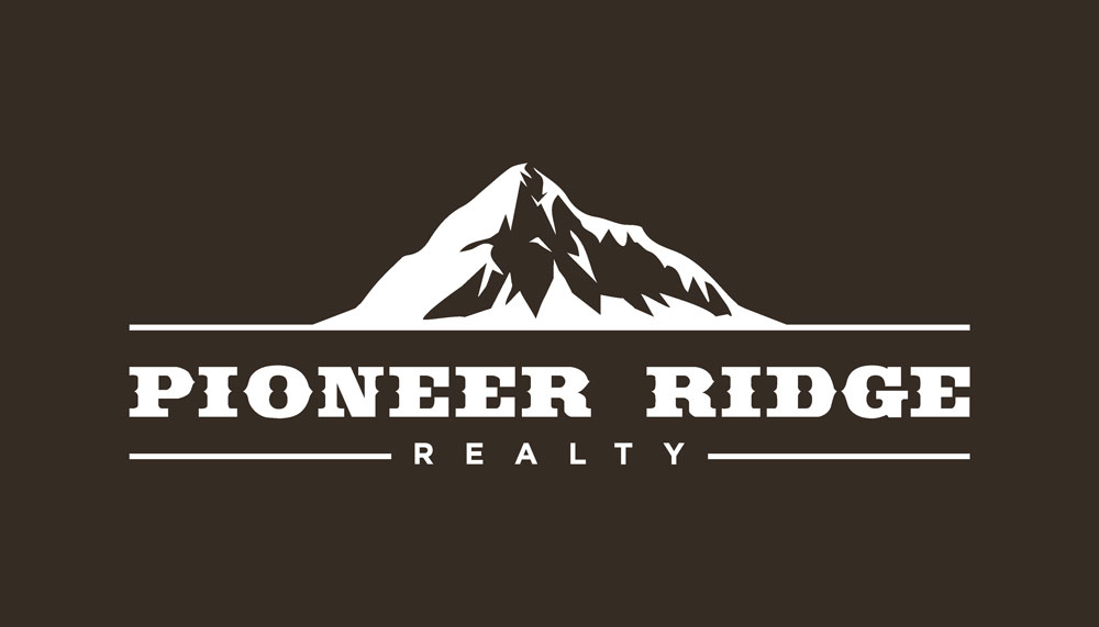 Pioneer Ridge Realty Stationery Set Bold Print Design Studio