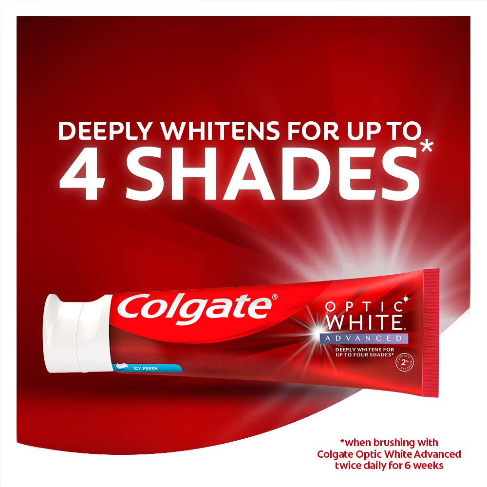 Colgate Optic White Advanced Teeth Whitening Toothpaste BoldProducts
