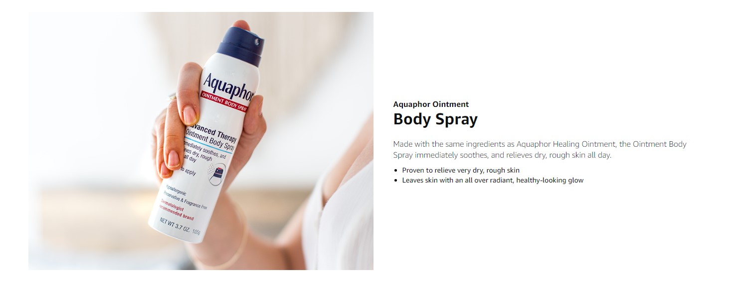 Aquaphor Ointment Body Spray BoldProducts Instant Lifestyle & Beauty Solutions Hairloss