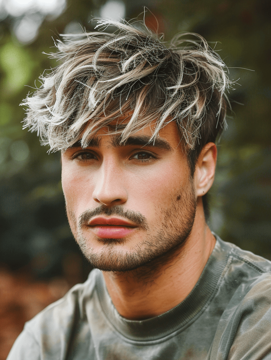 Exploring 33 Diverse White Hair Color for Men Ideas Across Silver and