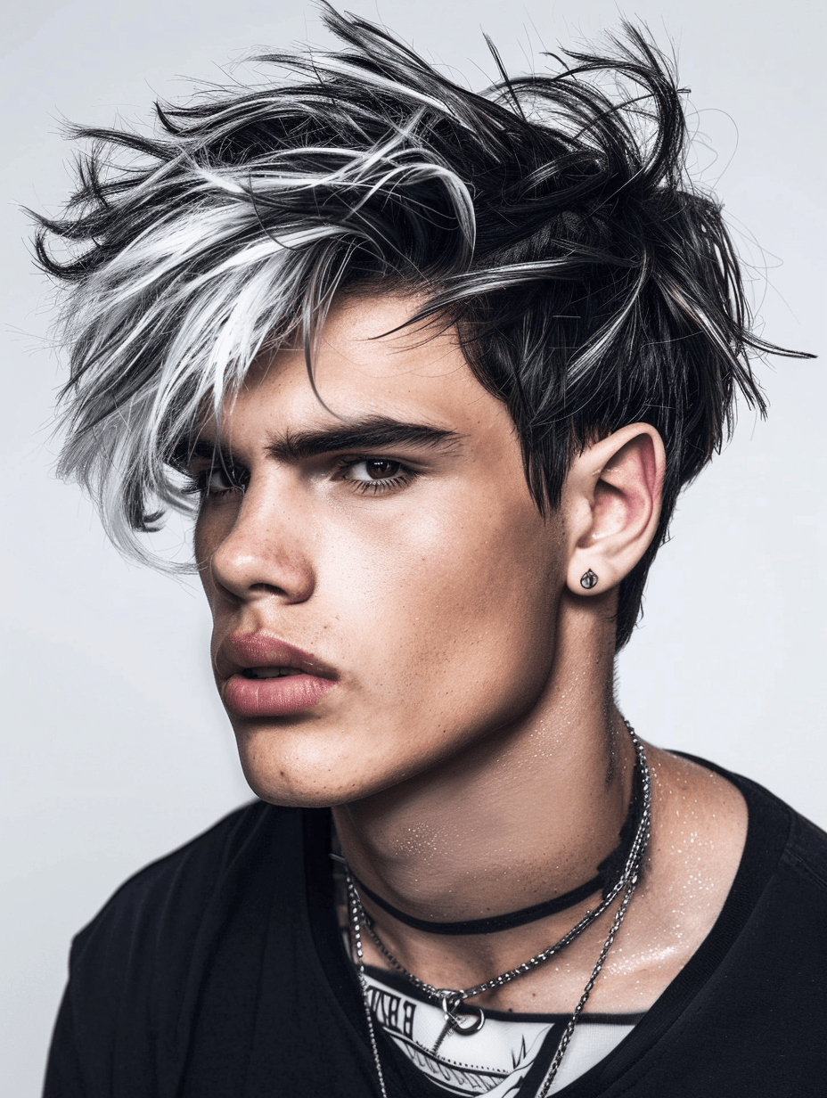 Exploring 33 Diverse White Hair Color for Men Ideas Across Silver and
