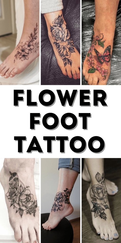 Flower Foot Tattoo Inspirations for Stylish Expression
