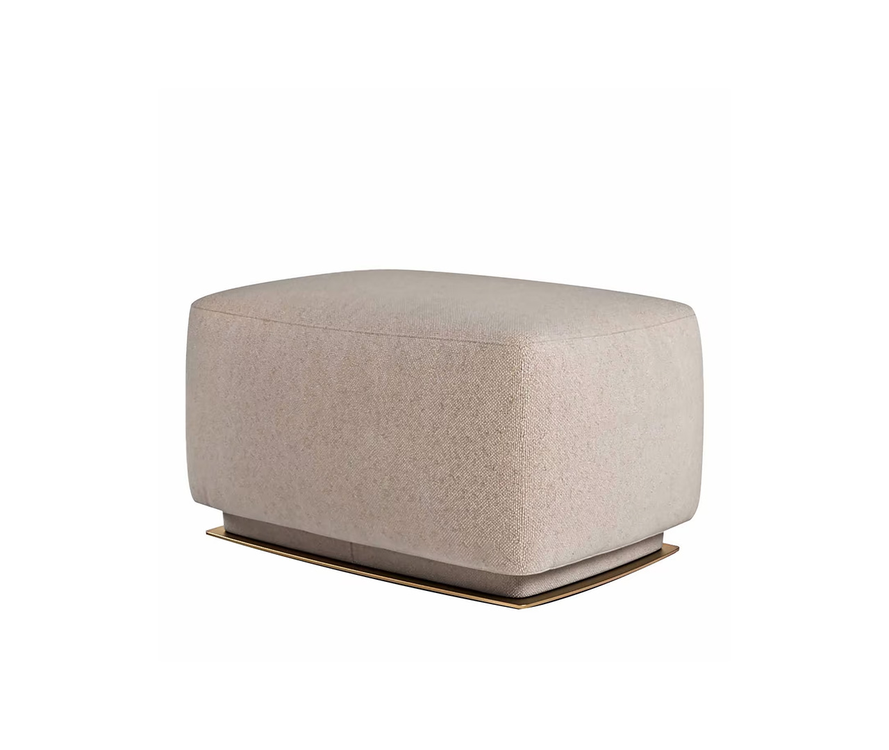 BOLD Upholstery and Wood Pouf