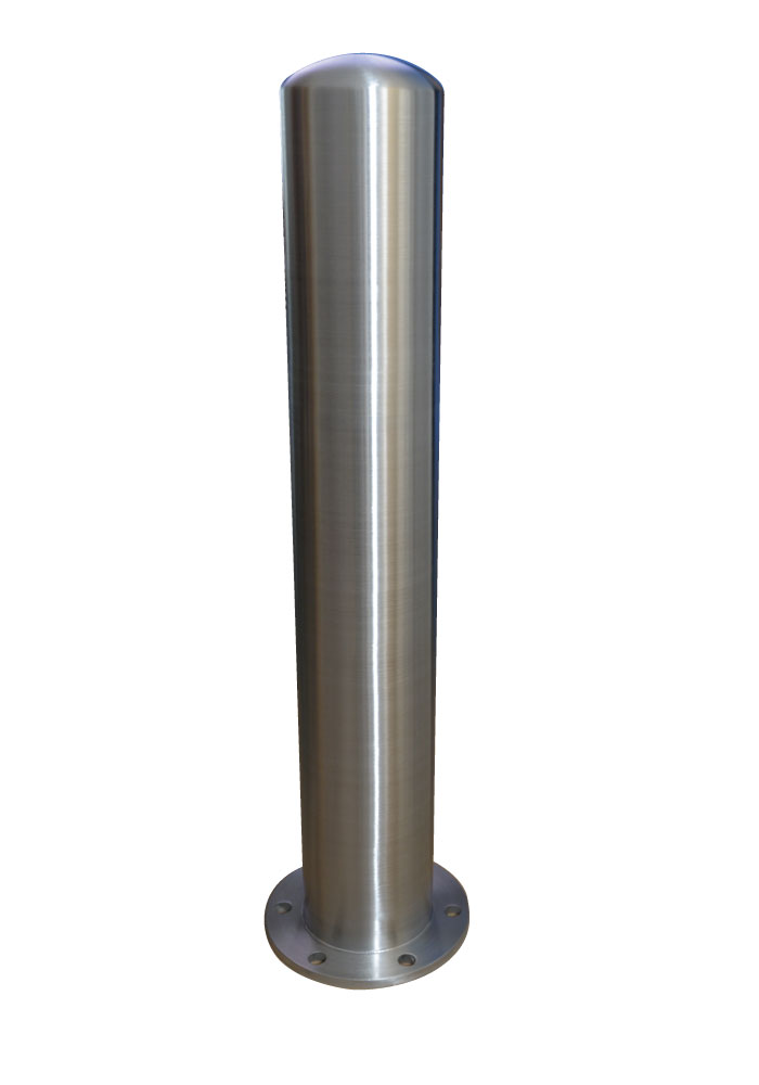 Surface Mounted Plate Stainless Steel Pipe Bollard Bollard Pros