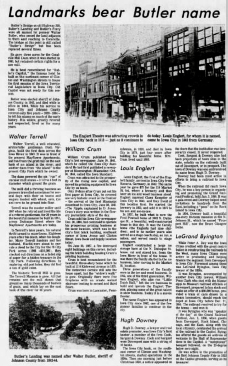 Our Iowa Heritage er’s Winners Iowa City’s Finest. Our Iowa