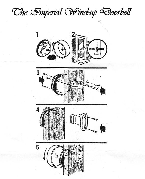 Wind Up Doorbell / BOLTS HARDWARE STORE
