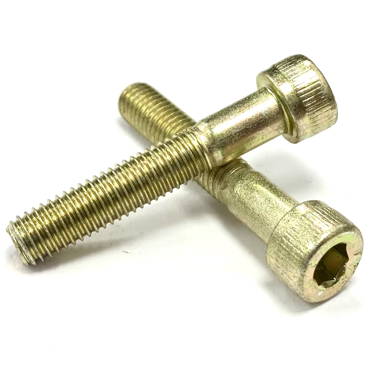 M5 x 10mm Socket Cap Screw, High Tensile Grade 12.9 Yellow Zinc Plated