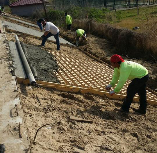 Jean Lafitte Auditorium Bomanite