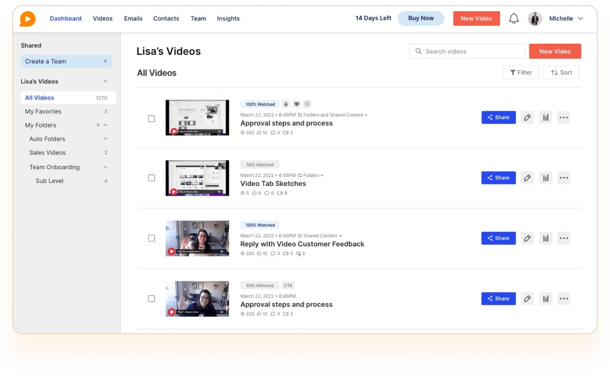 Video Workspace Management BombBomb