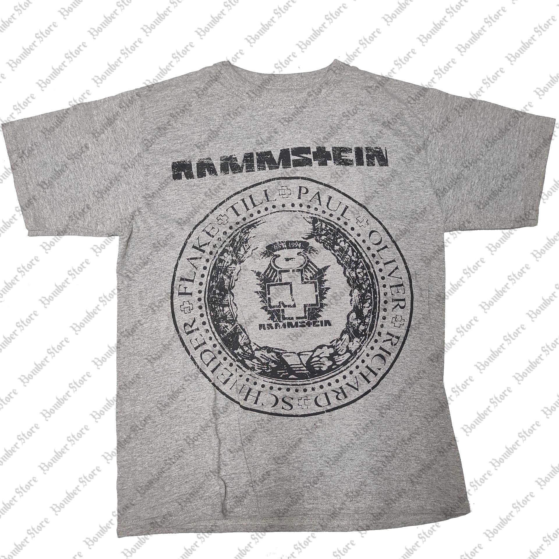 Rammstein Escudo gris (Camiseta) Bomber Store la tienda Rock y