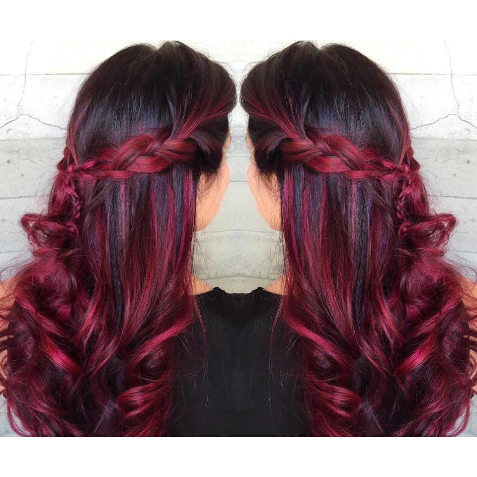 Idéias de cor de cabelo Ombre vermelho atraente para as meninas » Bom