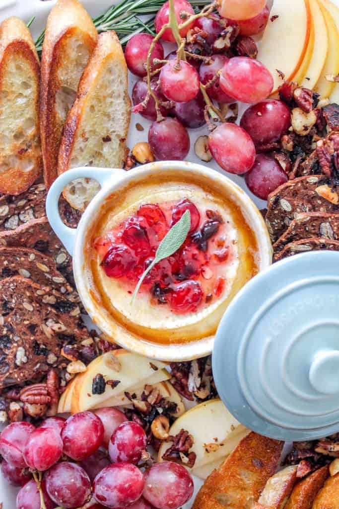 "Make it mini" with Le Creuset Cocotte baked brie and goat cheese