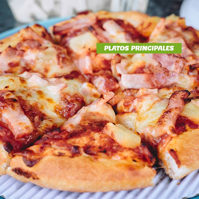 Pizza con piña hawaiana Alimentos Bonanza