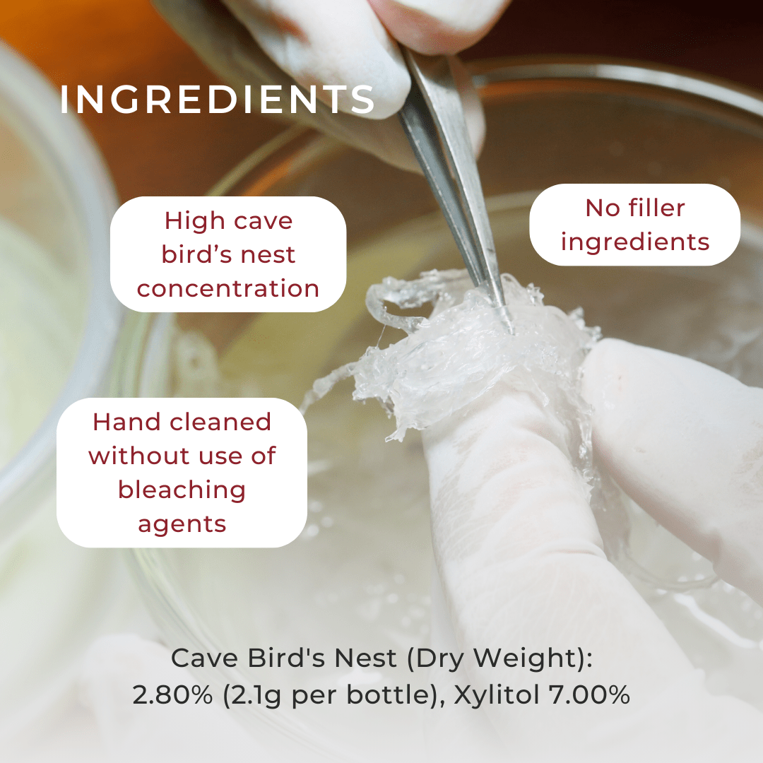 Bonback Bird’s Nest Beverage with Ginseng 人参燕窝 75ml Bonback