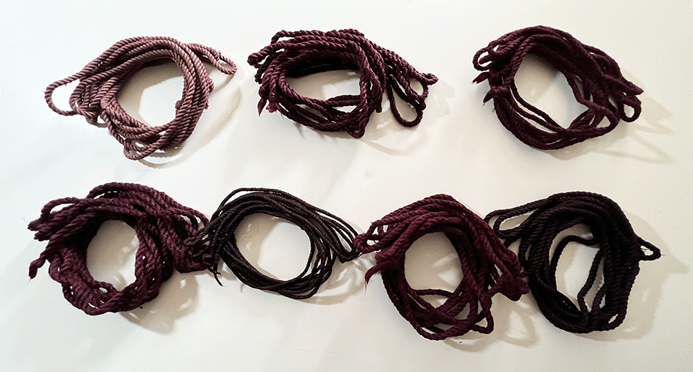 Dyed ropes BondageRope.EU