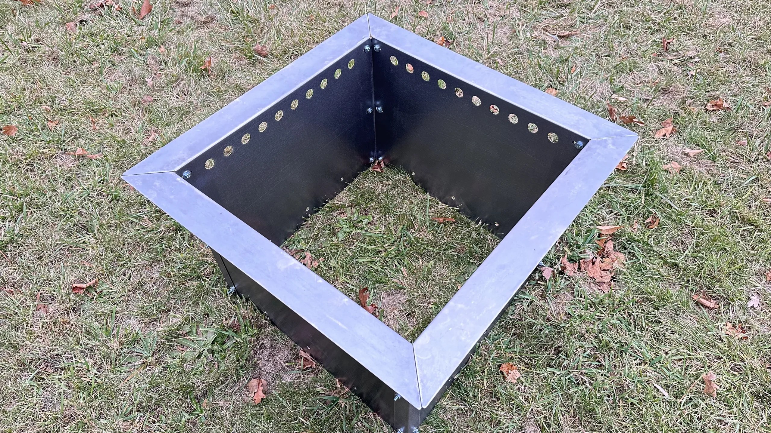 Square Brick Fire Pit Smokeless Insert Bonfire by Design