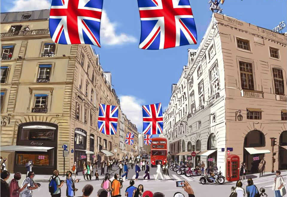 Rue du Faubourg SaintHonoré Throws EnglishStyle Street Party
