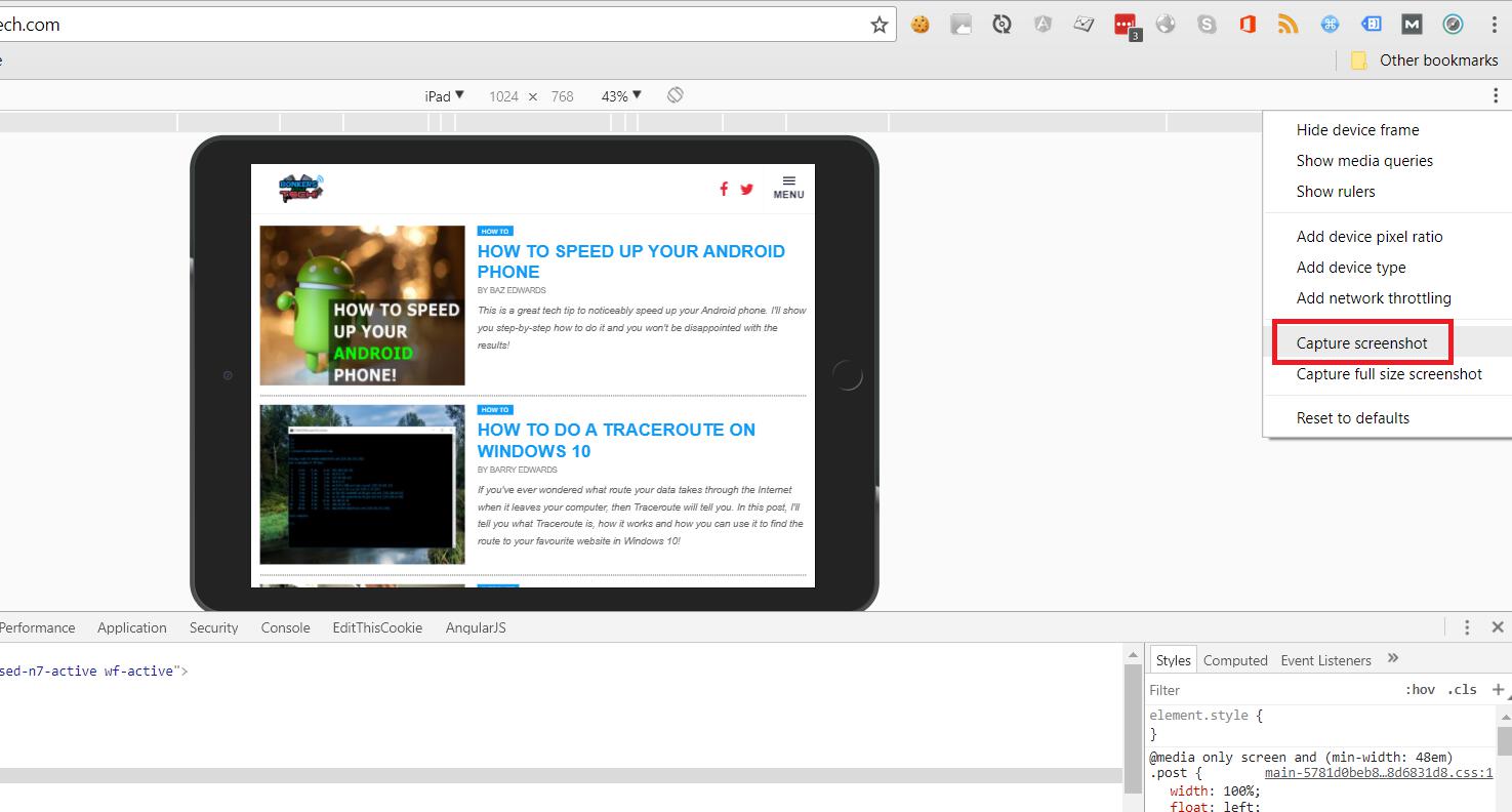 How To Do A Screen Capture In Chrome