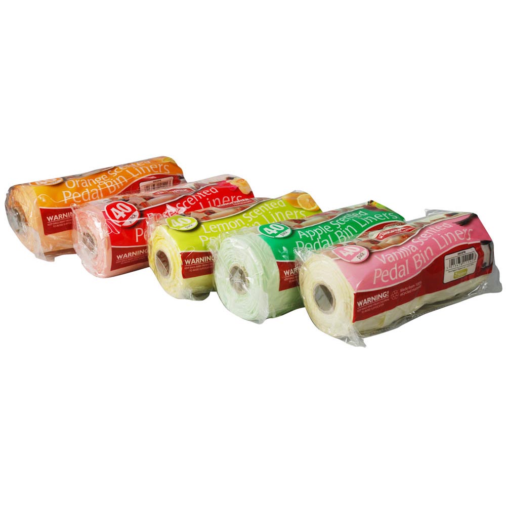 40 Scented 25L Pedal Bin Liners Bonningtons