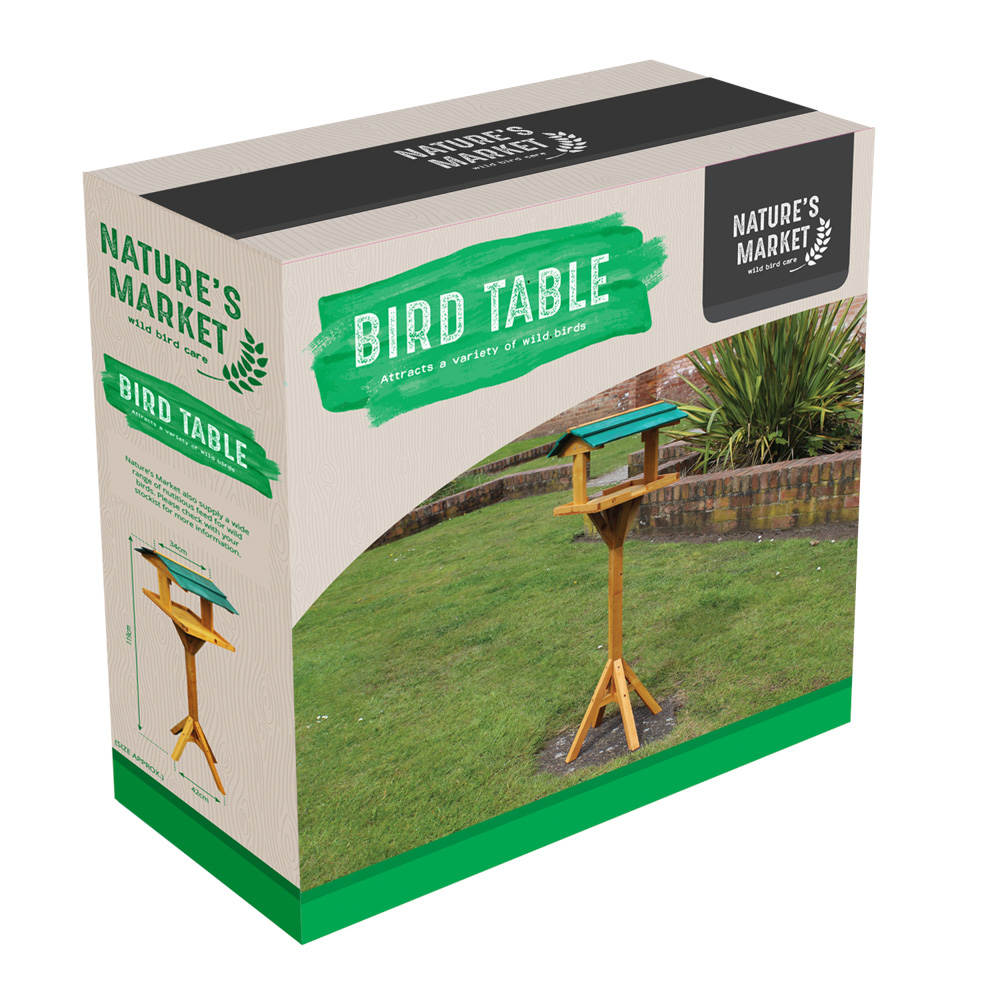 Traditional Wooden Bird Table Bonningtons