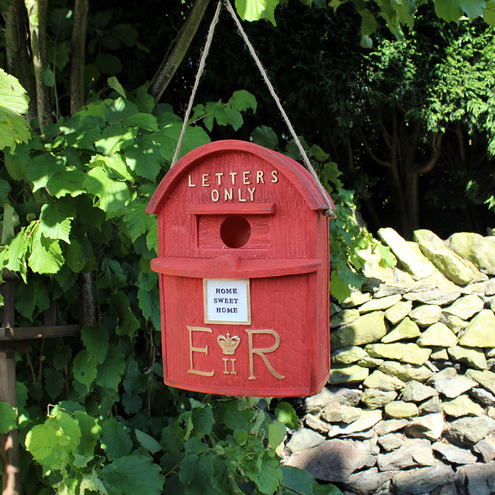 Polyresin Mail Box Bird House Bonningtons