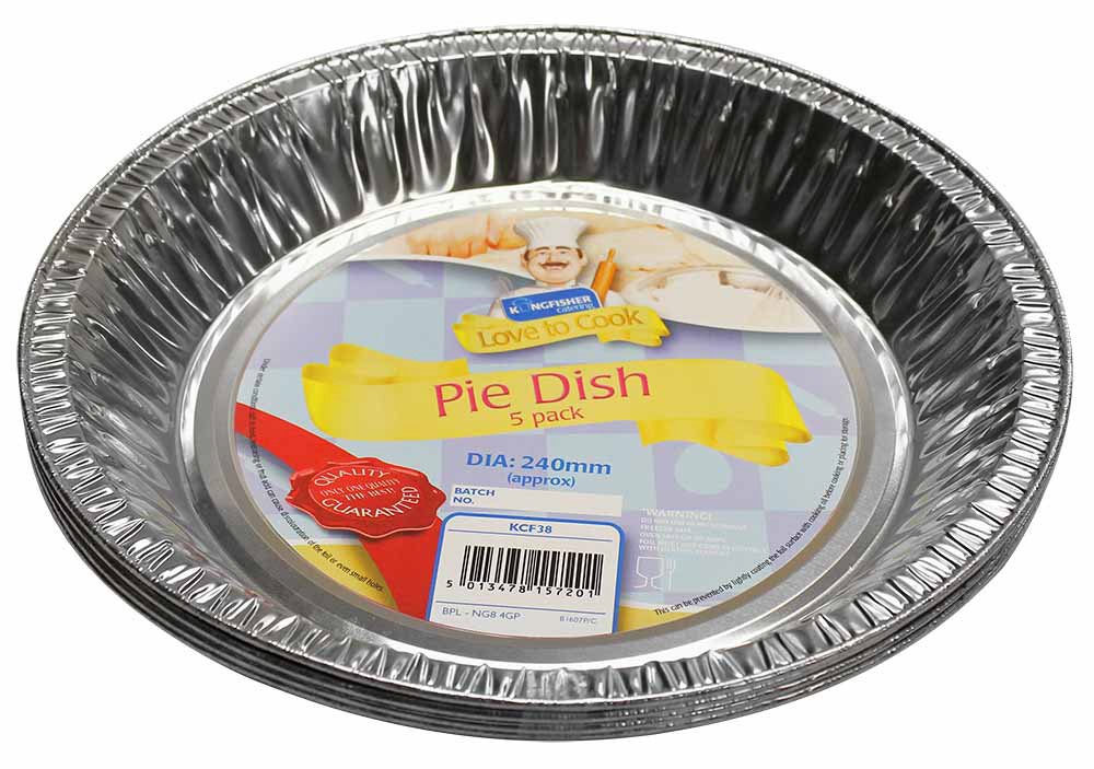 Pack Of 5 Foil Pie Dishes Bonningtons