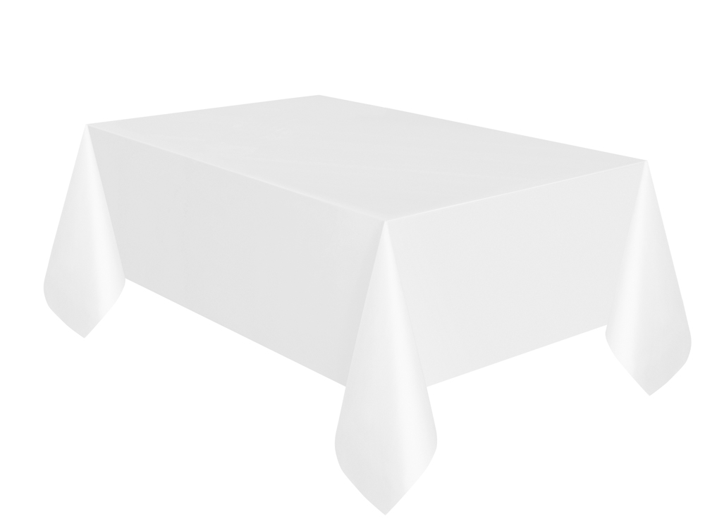 White Paper Table Cloth With Plastic Backing Bonningtons