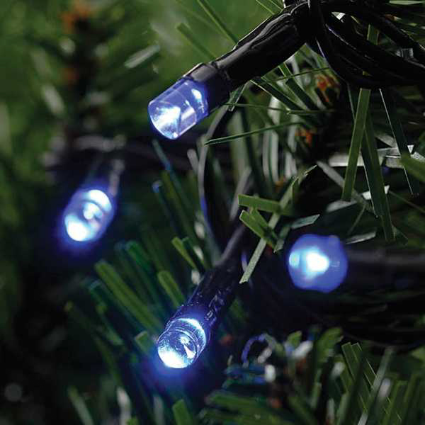 160 Blue Multi Action Led Christmas Lights Bonningtons