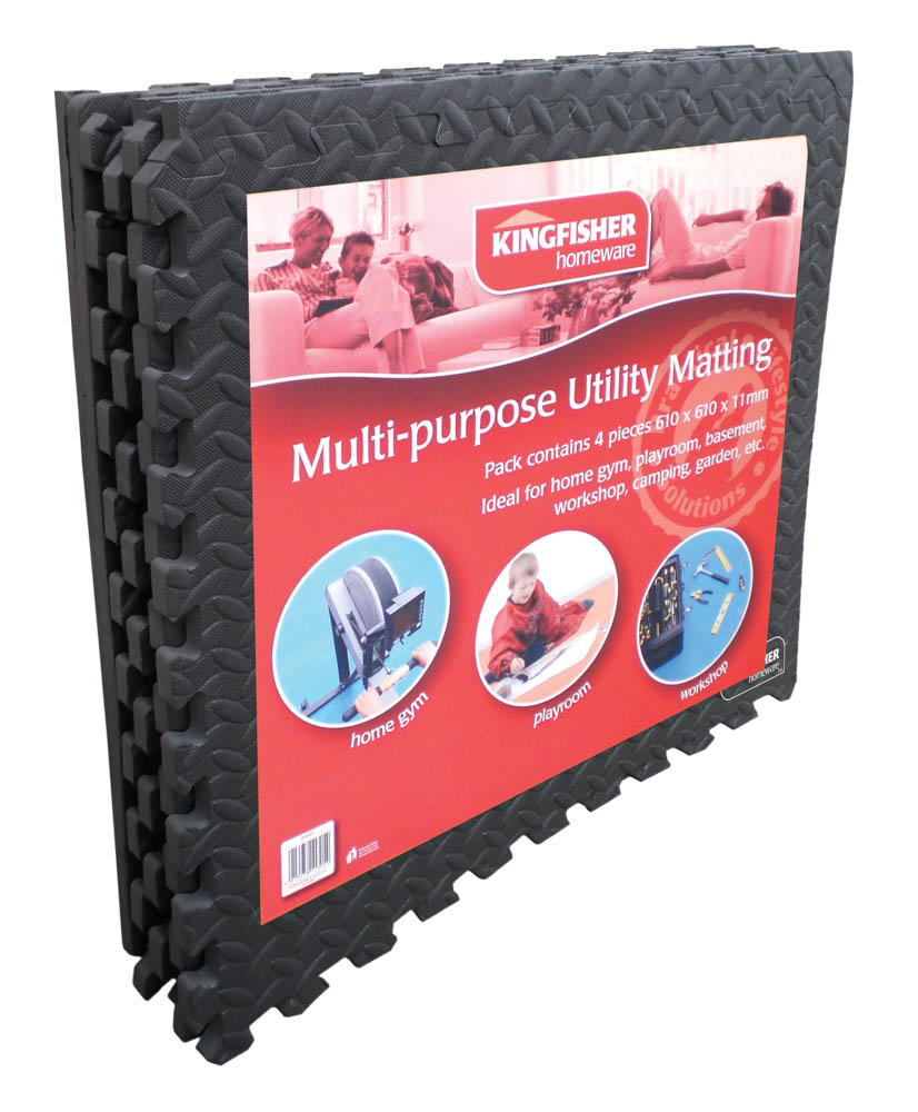 6 Eva Foam Grey Floor Tiles Set Bonningtons