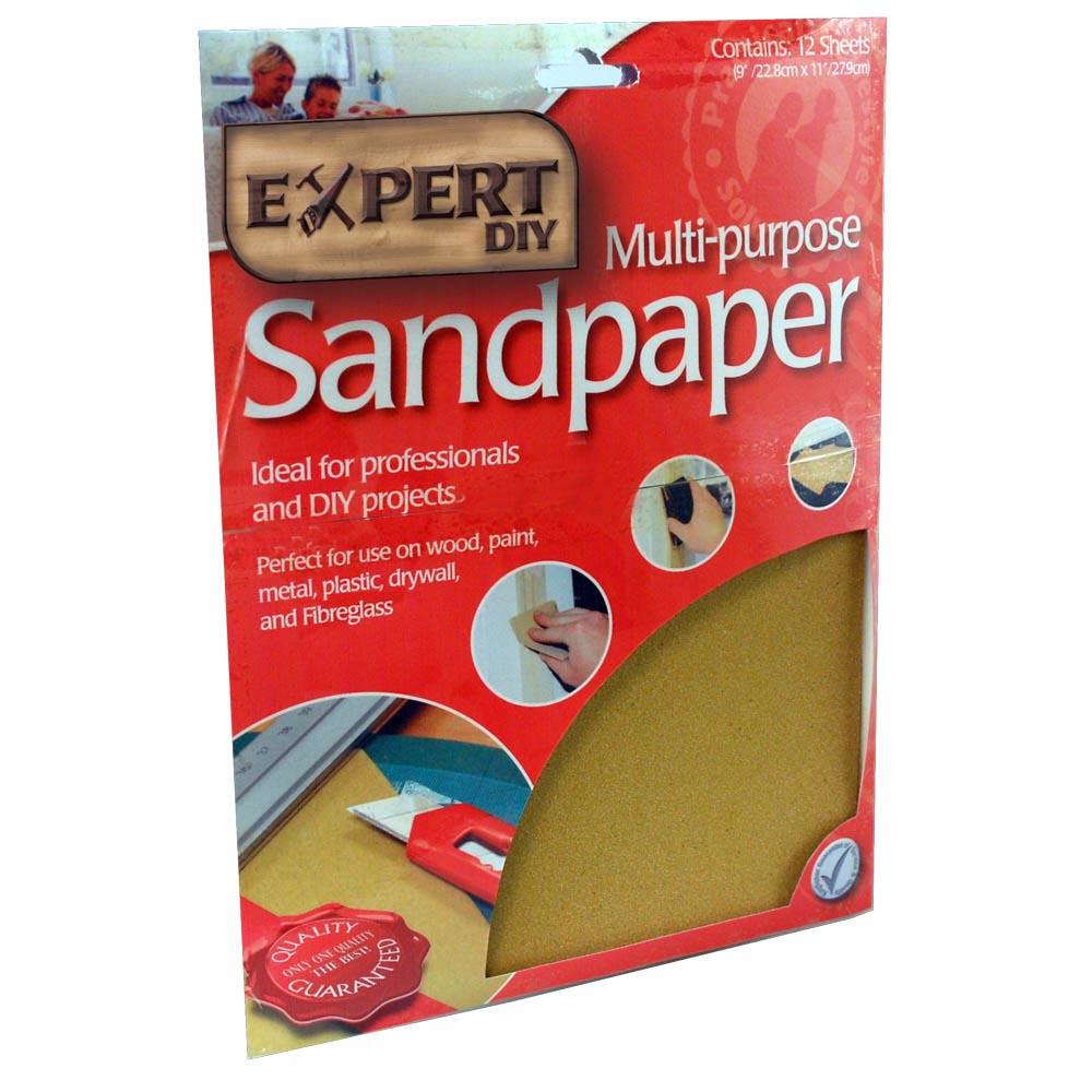 10 Sheets Assorted Sandpaper Bonningtons
