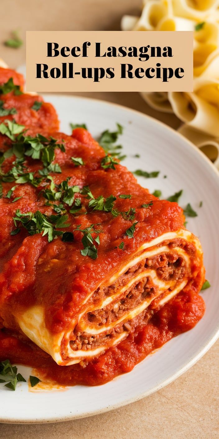 Beef Lasagna RollUps Recipe