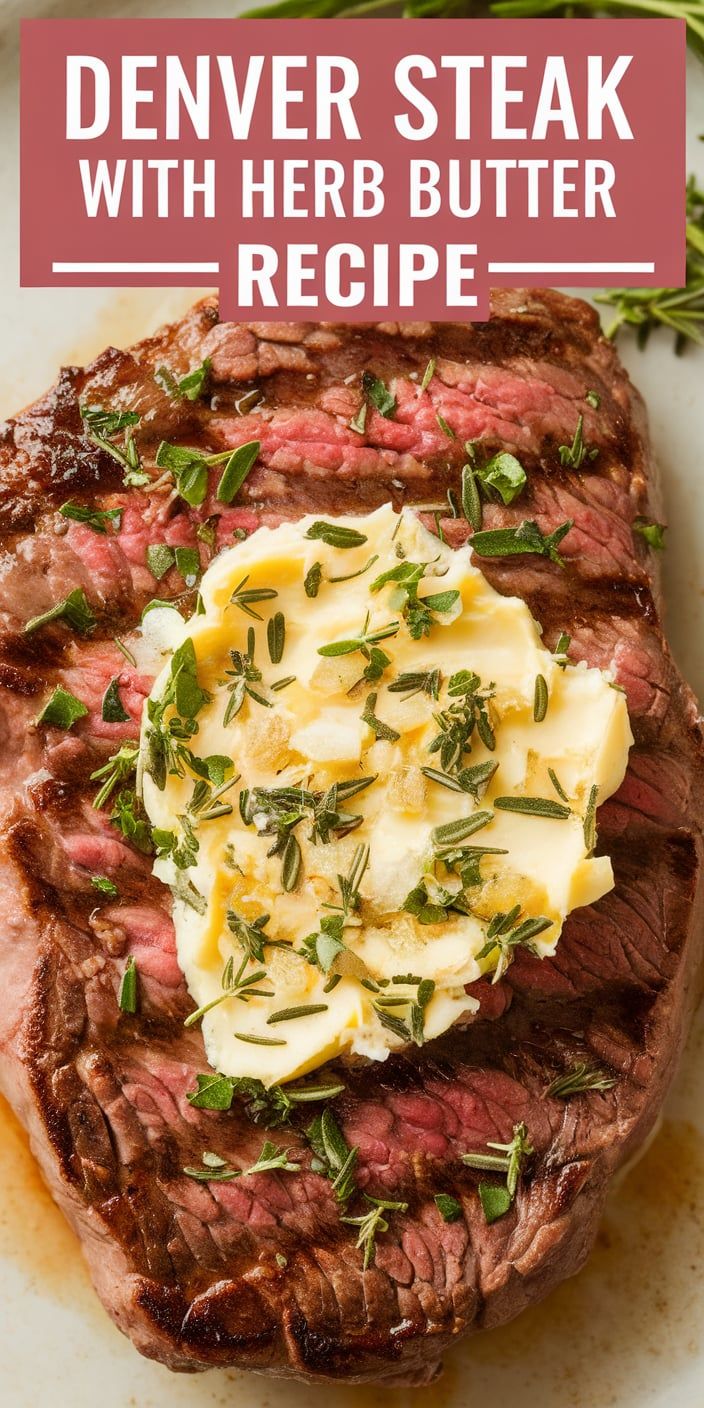 Denver Steak with Herb Butter Recipe