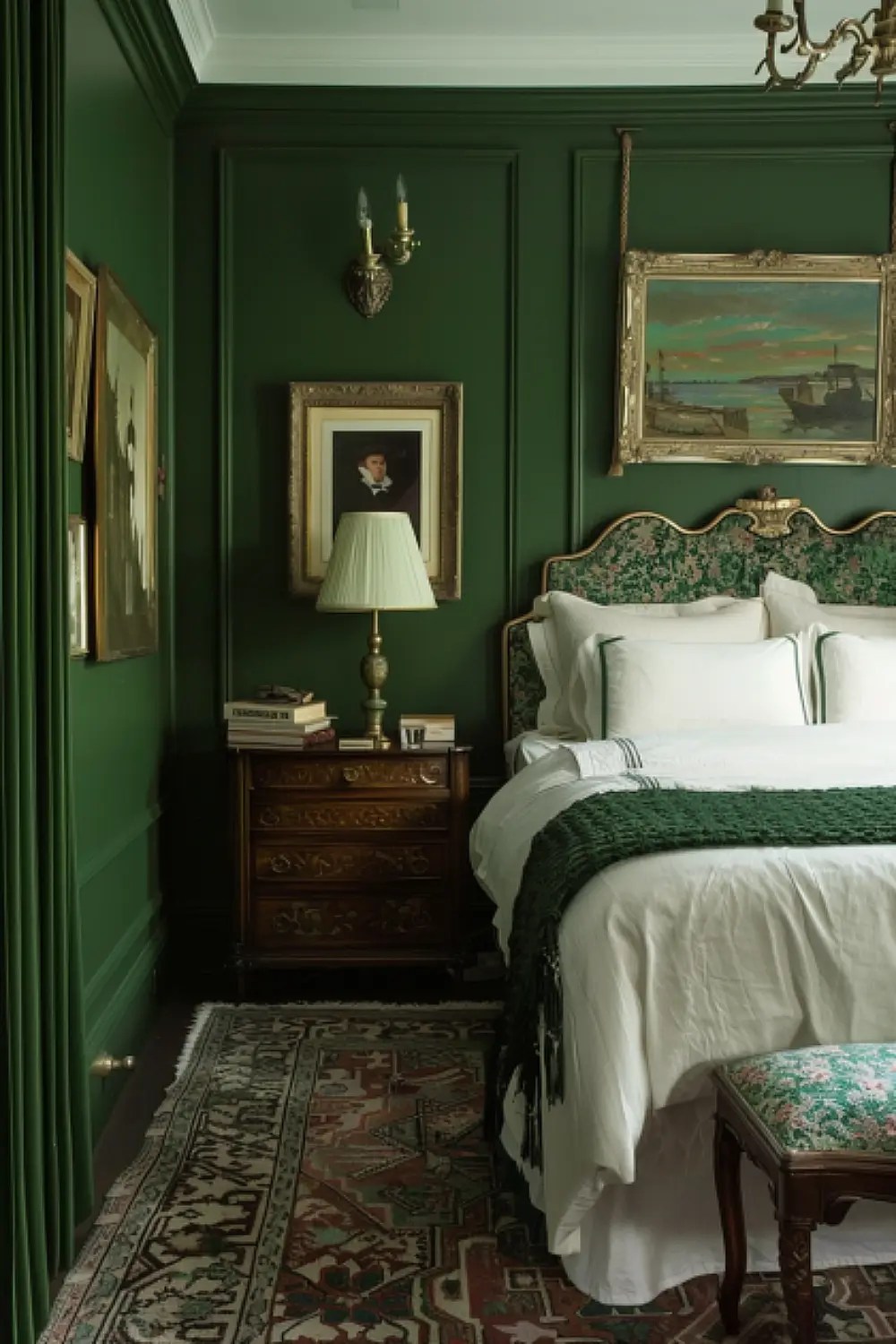 25 EyePopping Emerald Green Boho Style Bedroom Ideas