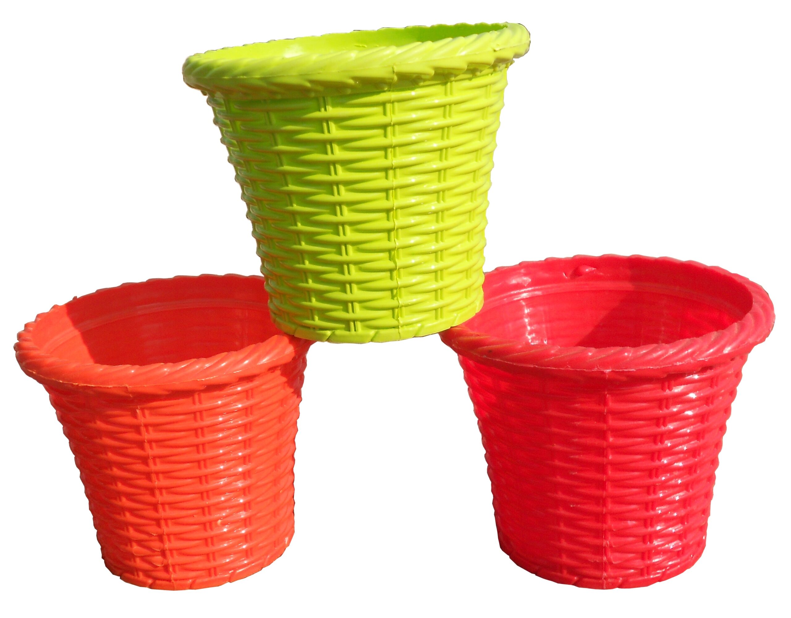 Stylish Fiber Pot For Indoor and Outdoor Gardening Multiple Colors