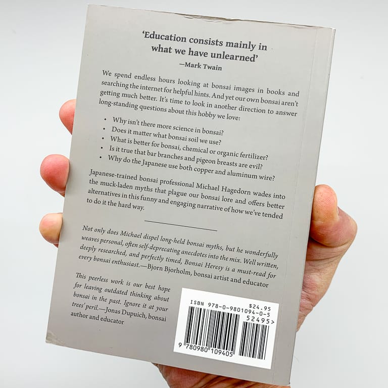 Review Bonsai Heresy by Michael Hagedorn Bonsai Tonight