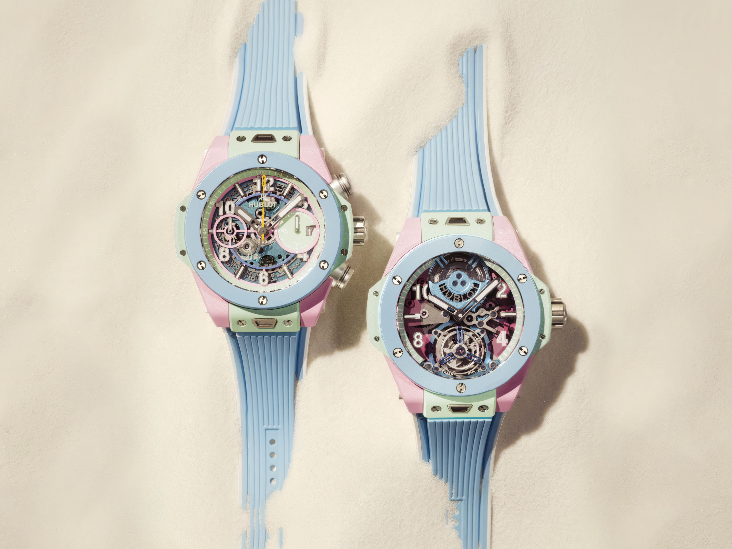 ウブロ】HUBLOT SUMMER地中海の夏をイメージしたパステルセラミックの