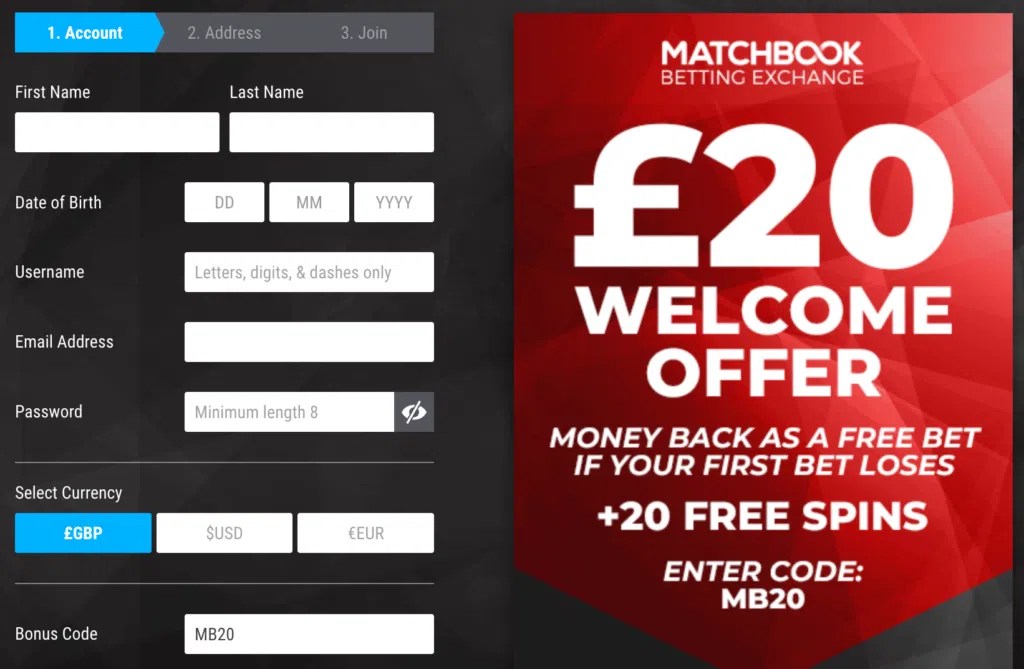 Matchbook Bonus Code & Sign Up Offer April 2024