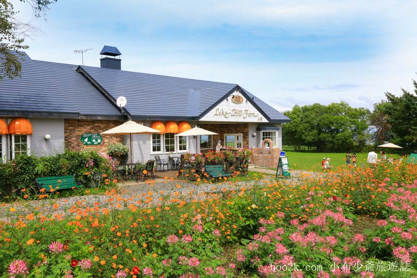 北海道景點｜洞爺湖景點，Lake Hill Farm，親子必遊超美牧場，餵羊餵兔子還有好吃的泡芙跟冰淇淋