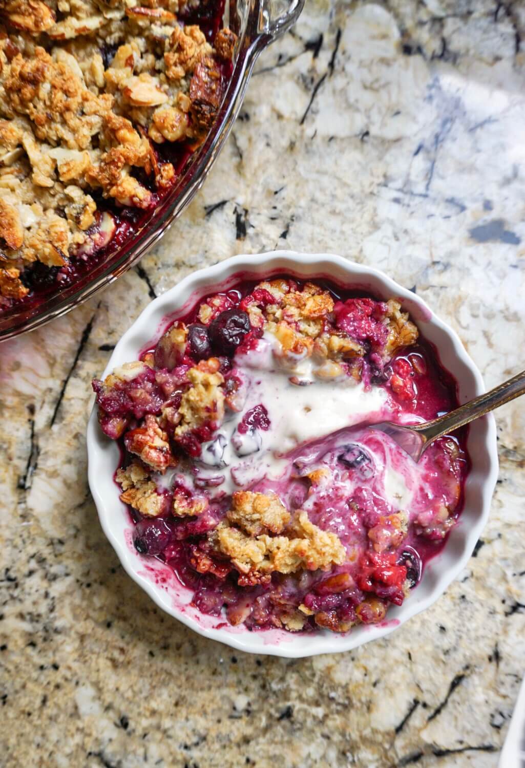 Healthy Berry Crisp Boo Boo's Bakery