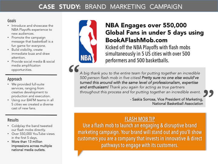 Flash Mob Case Studies