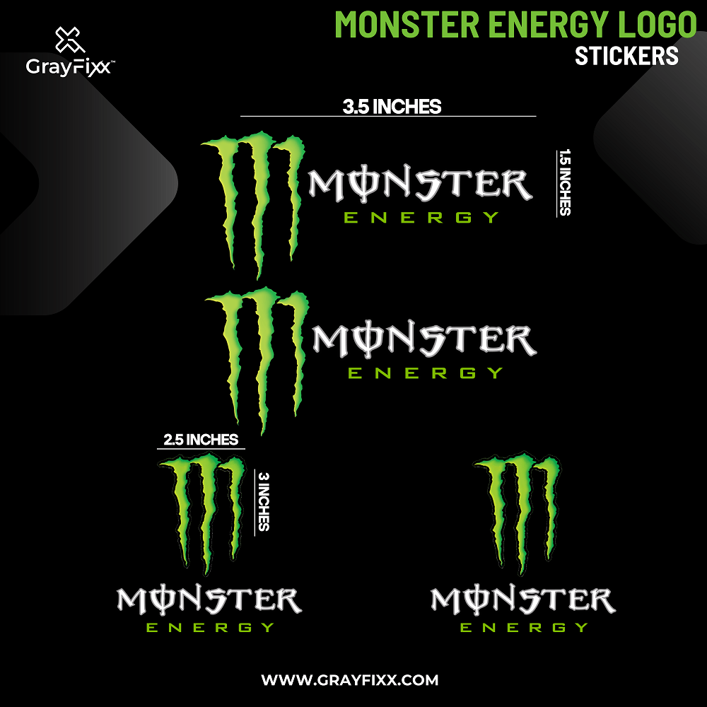 Monster Energy Sticker For Bike and Car