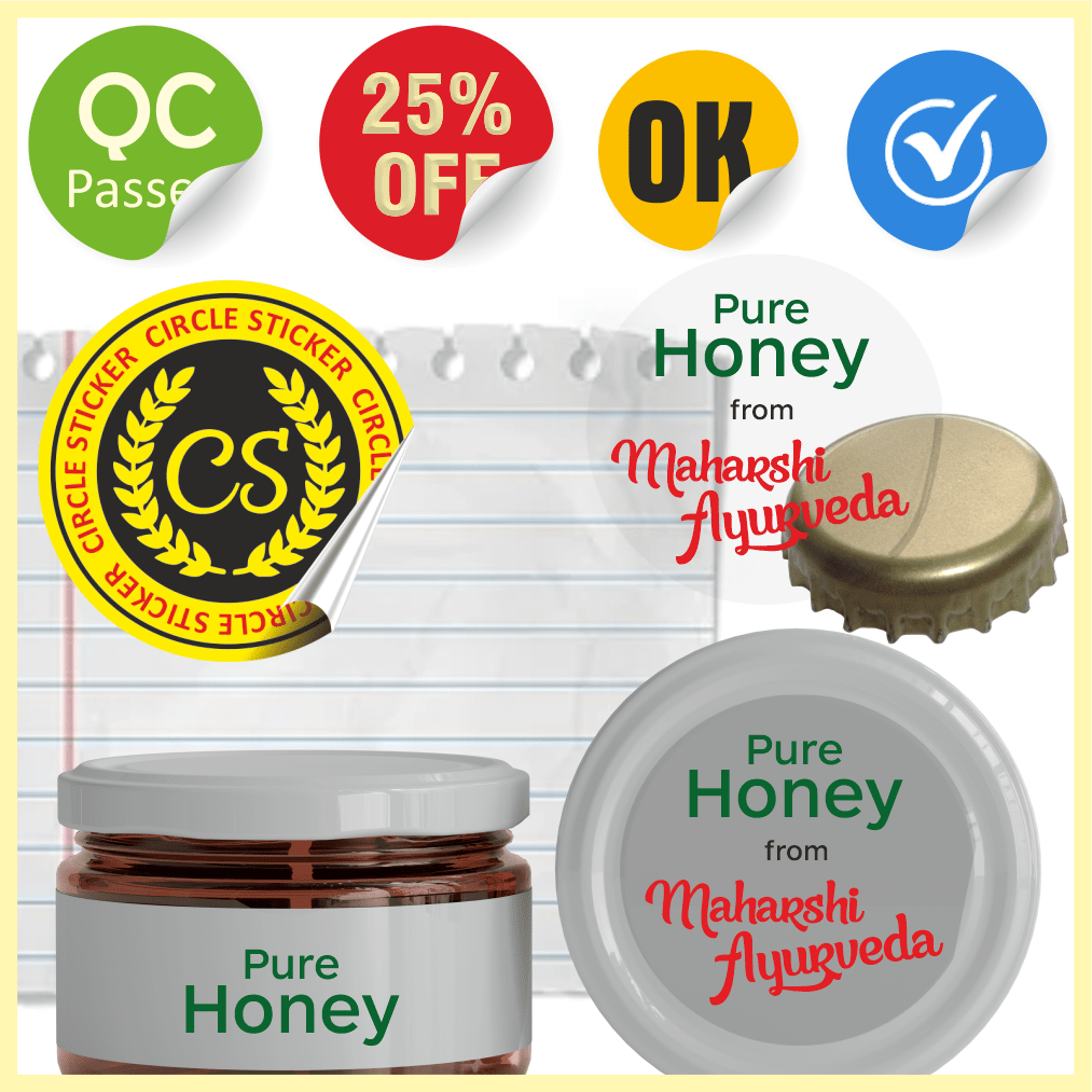 Circle (Round) Sticker Labels Book a Print