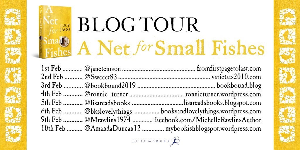 BlogTourReview A Net for Small Fishes by Lucy Jago Book Bound