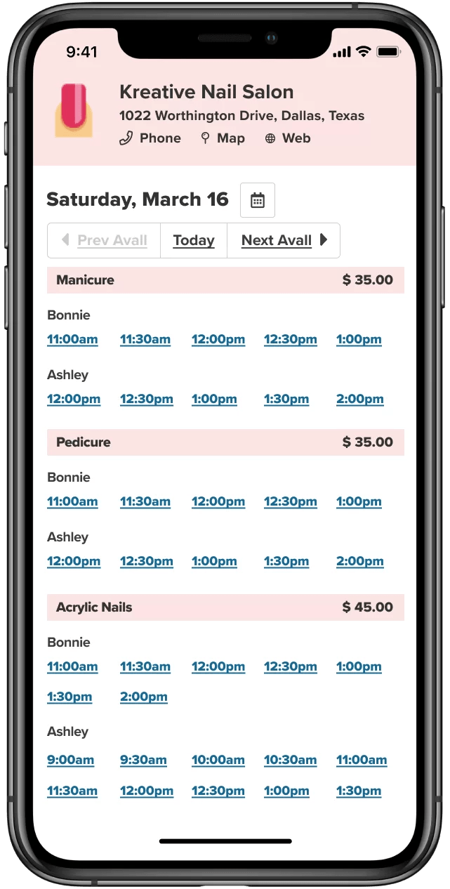 Nail Salon Appointment Scheduling & Payments Software FREE Trial!