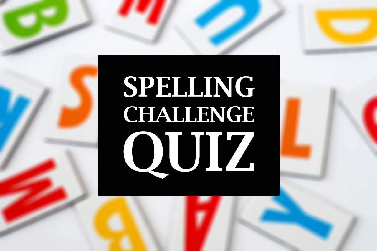 Spelling Challenge Quiz Bookends