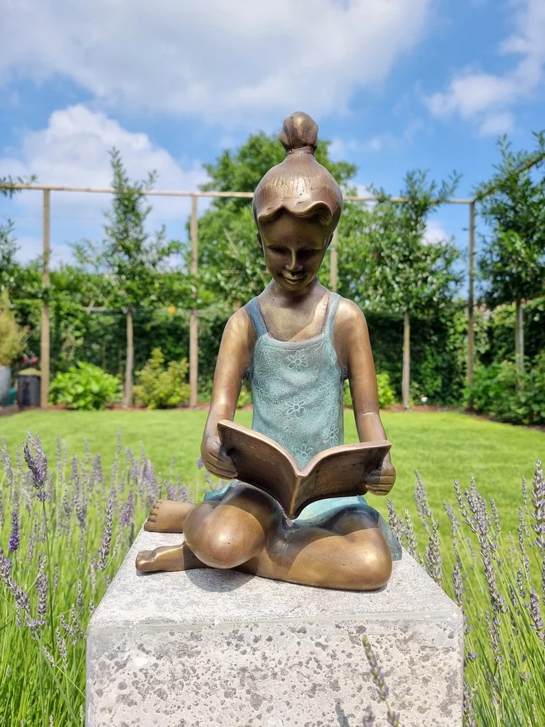 The Best Reading A Book Garden Statues and Sculptures BOOKGLOW