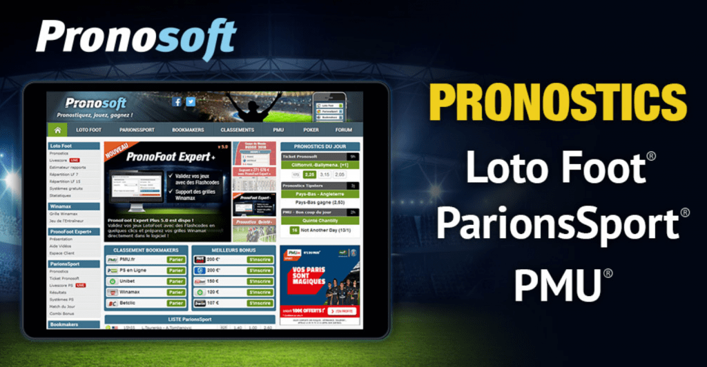 Telecharger Pronosoft application ≻ Android Pronosoft appli √ Pronosoft