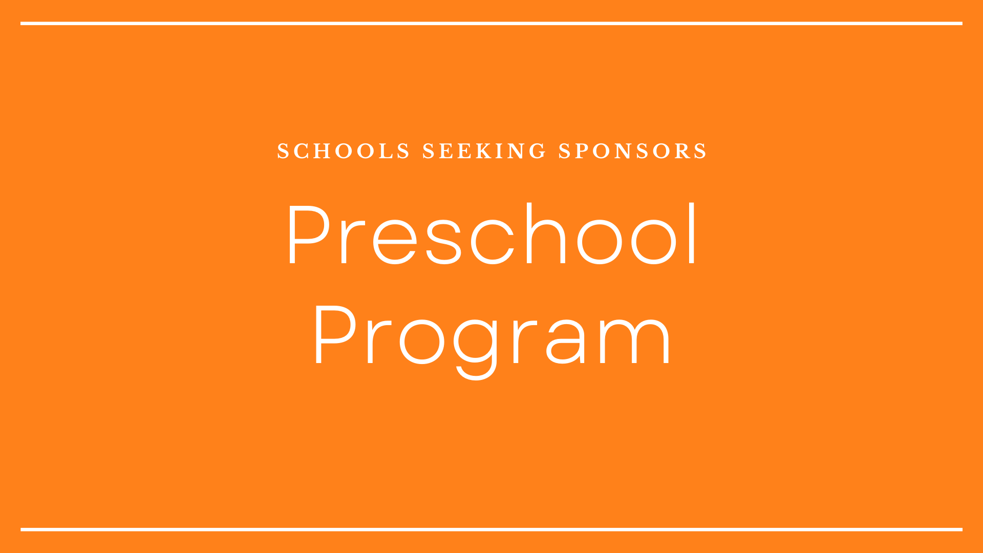 Preschool Program