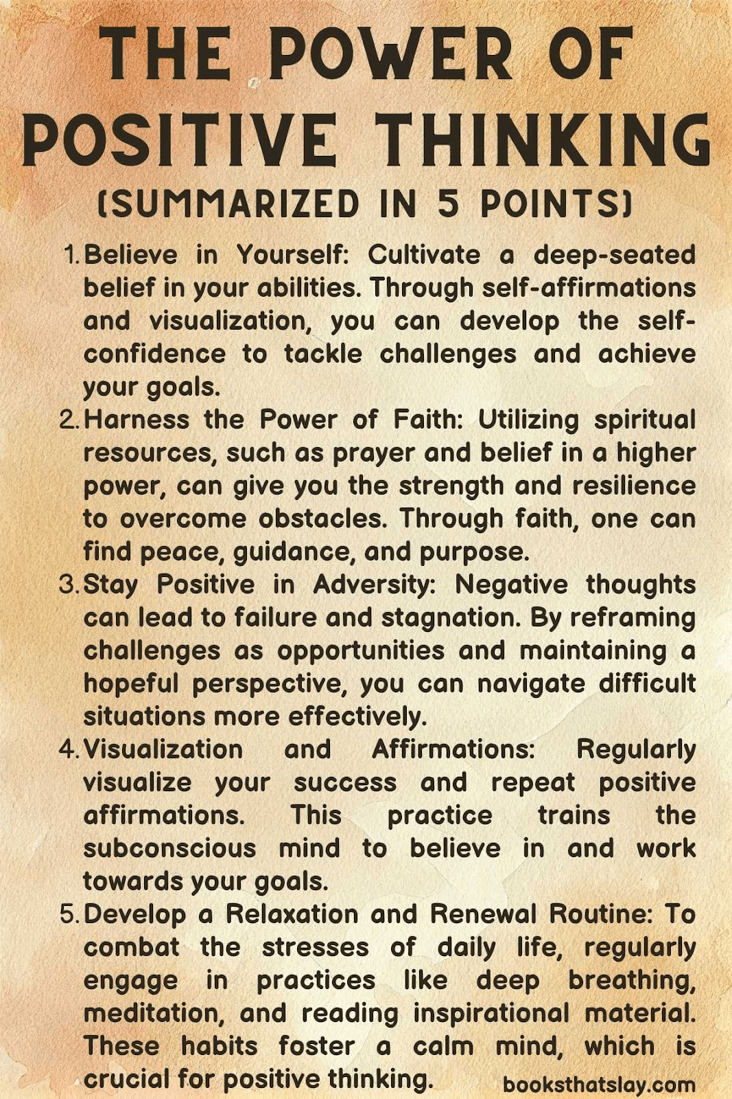 The Power of Positive Thinking Summary and Key Lessons